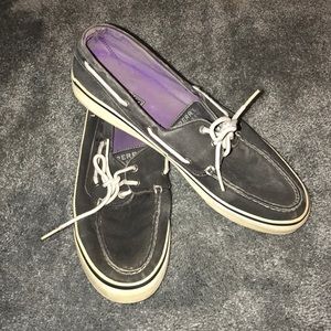 Black Denim Women’s Sperry Boat Shoes